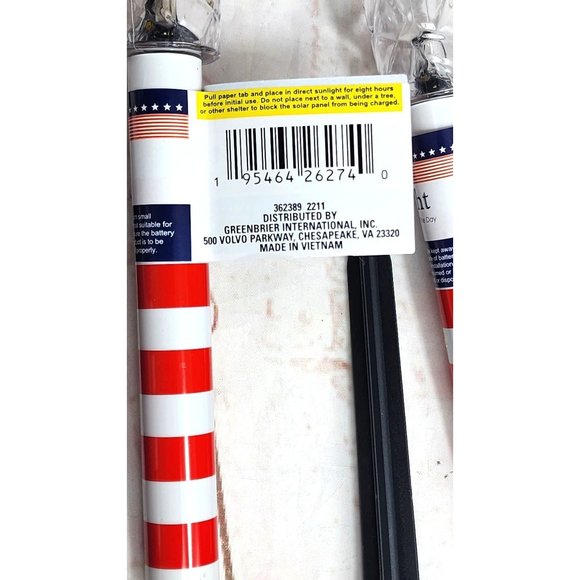 4 United States of America Red, White & Blue Patriotic Solar Stake Lights - Picture 12 of 16